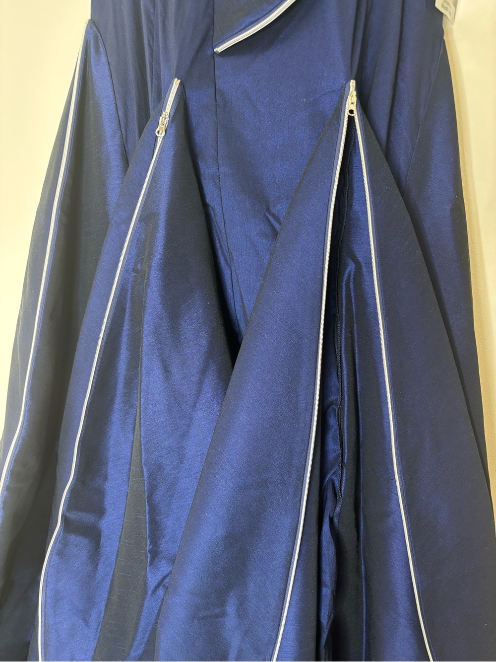 Samuel Dong NWT Midnight Blue Architectural Zip Dress XL Designer $298.80 - Picture 4 of 10